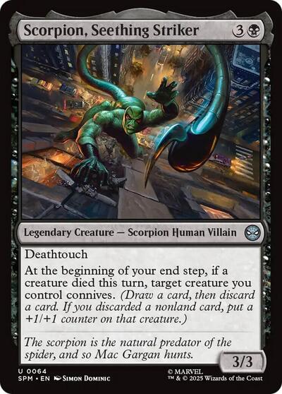 Scorpion, Seething Striker (Marvel's Spider-Man) Light Play Foil