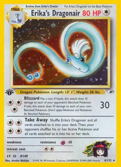 Erika's Dragonair (Gym Heroes) Medium Play Holofoil Unlimited