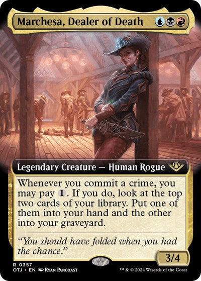Marchesa, Dealer of Death (Extended Art) (Outlaws of Thunder Junction) Light Play