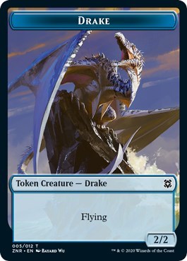 Drake Token (Zendikar Rising) Light Play