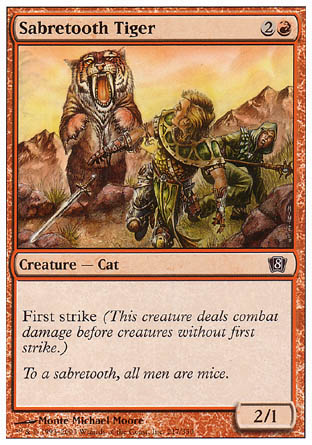 Sabretooth Tiger (8th Edition) Light Play