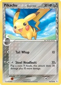 Pikachu (Delta Species) (Holon Phantoms) Heavy Play
