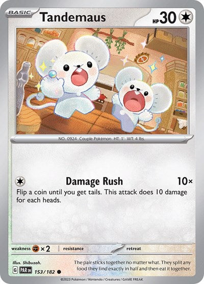 Tandemaus - 153 (Scarlet and Violet: Paradox Rift) Light Play Reverse Holofoil