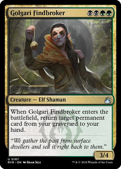 Golgari Findbroker (Ravnica Remastered) Light Play Foil