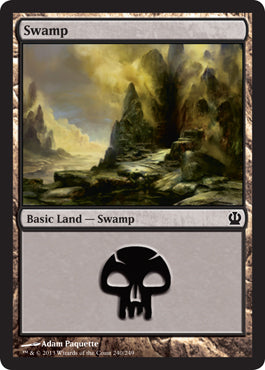 Swamp (240) (Theros) Light Play