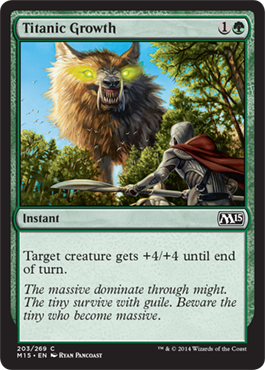 Titanic Growth (Magic 2015 Core Set) Light Play