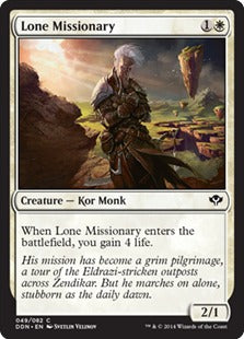 Lone Missionary (Duel Decks: Speed vs Cunning) Light Play