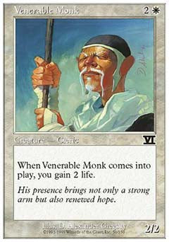Venerable Monk (Classic 6th Edition) Light Play