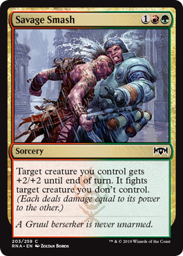 Savage Smash (Ravnica Allegiance) Light Play