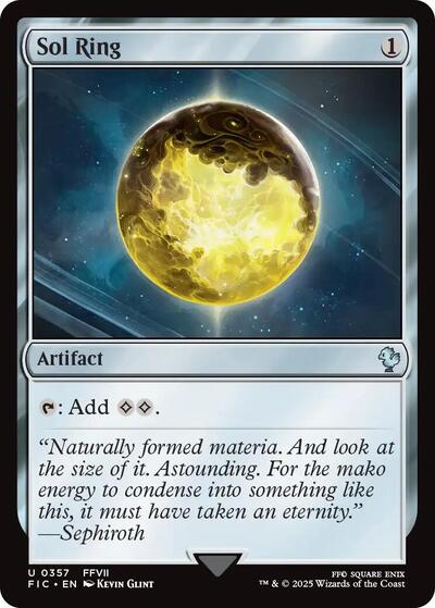 Sol Ring (0357) (Commander: FINAL FANTASY) Light Play