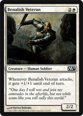 Benalish Veteran (Magic 2012 Core Set) Light Play