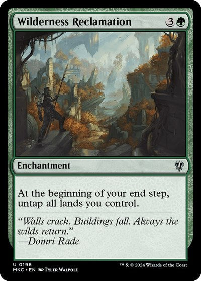 Wilderness Reclamation (Commander: Murders at Karlov Manor) Light Play