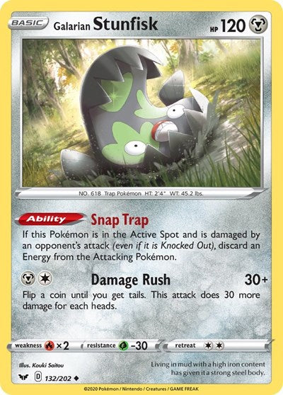 Galarian Stunfisk (SWSH01: Sword & Shield Base Set) Light Play