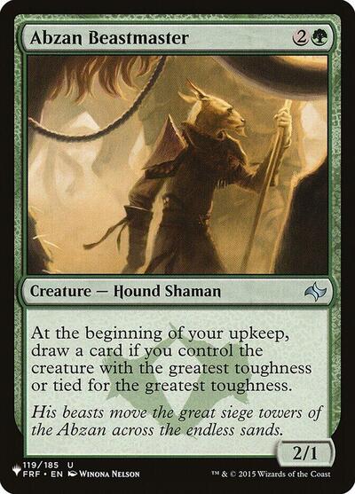 Abzan Beastmaster (The List) Light Play