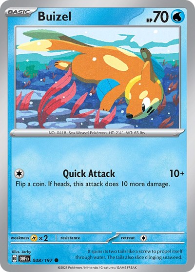 Buizel (Scarlet and Violet: Obsidian Flames) Light Play