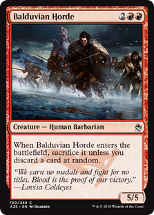 Balduvian Horde (Masters 25) Light Play