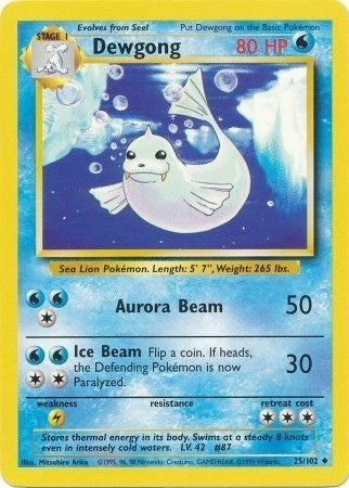 Dewgong (Base Set) Medium Play