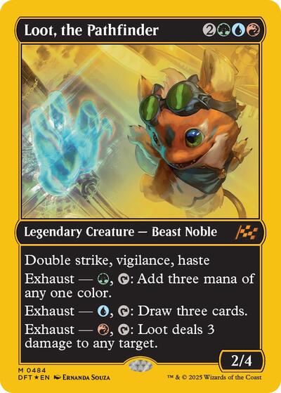 Loot, the Pathfinder (First-Place Foil) (Aetherdrift) Light Play Foil