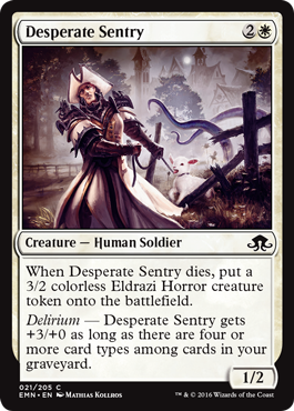 Desperate Sentry (Eldritch Moon) Light Play