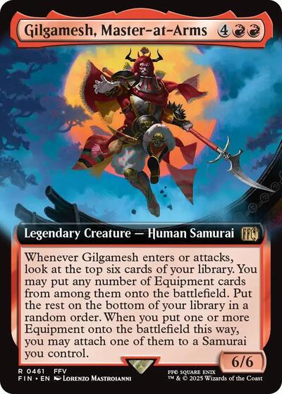 Gilgamesh, Master-at-Arms (Extended Art) (Universes Beyond: FINAL FANTASY) Light Play Foil