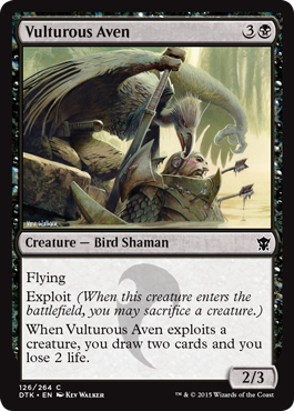 Vulturous Aven (Dragons of Tarkir) Light Play