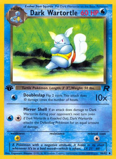 Dark Wartortle (Team Rocket) Medium Play Unlimited