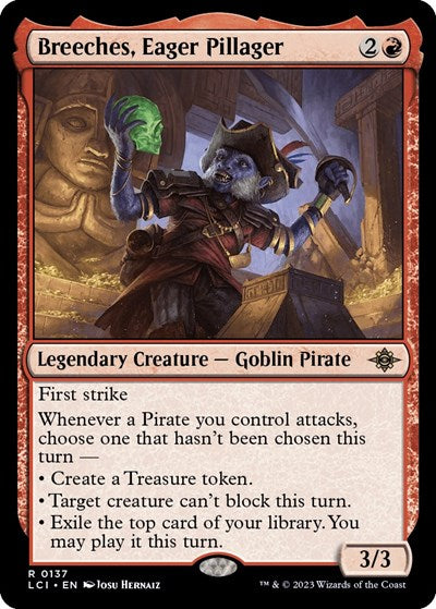Breeches, Eager Pillager (The Lost Caverns of Ixalan) Light Play