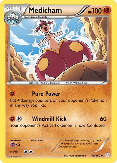 Medicham (XY - Primal Clash) Light Play Holofoil