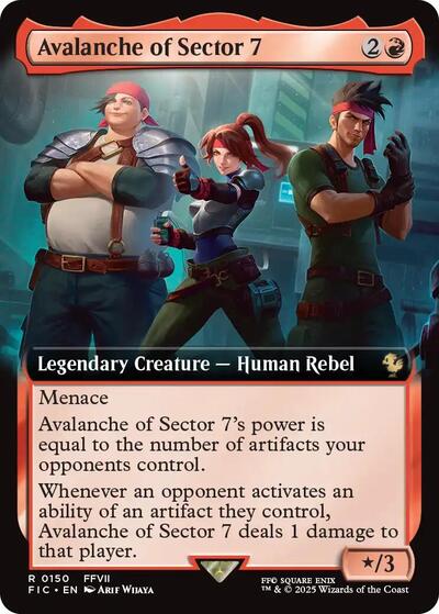 Avalanche of Sector 7 (Extended Art) (Commander: FINAL FANTASY) Light Play