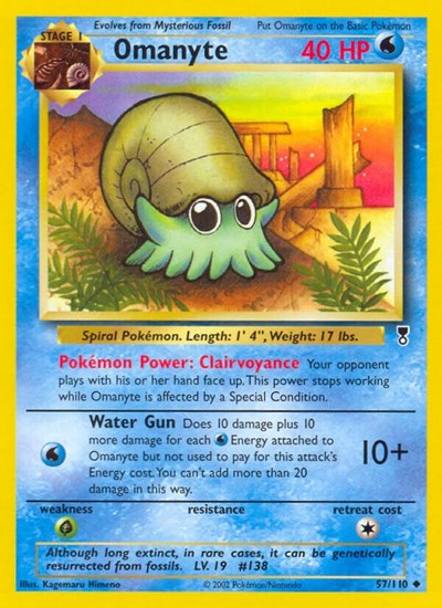 Omanyte (Legendary Collection) Damaged / Poor