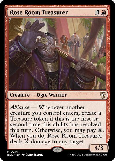Rose Room Treasurer (Commander: Bloomburrow) Light Play
