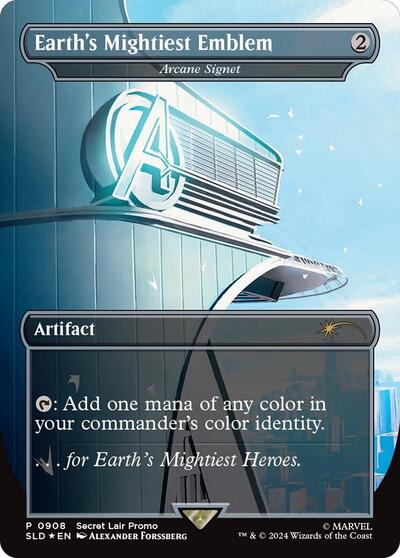 Earth's Mightiest Emblem - Arcane Signet (Secret Lair) Light Play Foil
