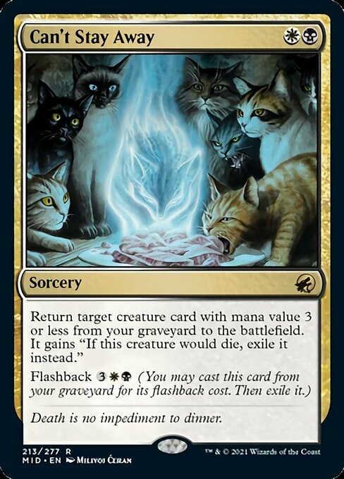 Can't Stay Away (Innistrad: Midnight Hunt) Light Play Foil