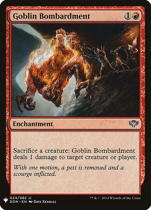 Goblin Bombardment (Mystery Booster) Light Play