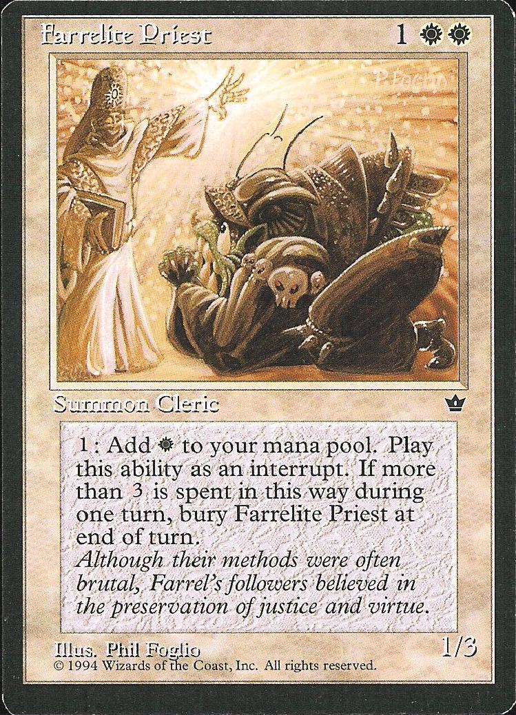 Farrelite Priest (Fallen Empires) Light Play