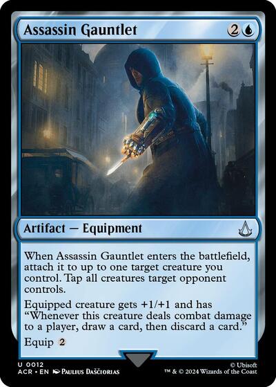 Assassin Gauntlet (Universes Beyond: Assassin's Creed) Light Play Foil