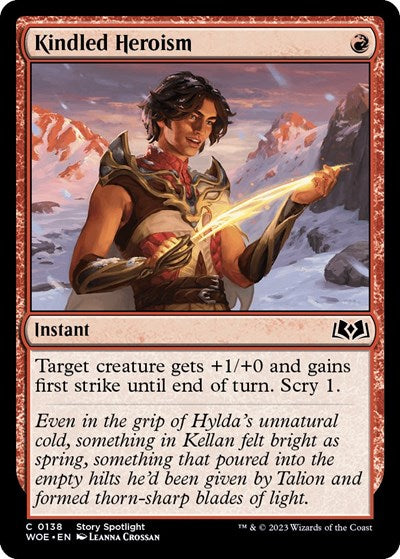 Kindled Heroism (Wilds of Eldraine) Light Play
