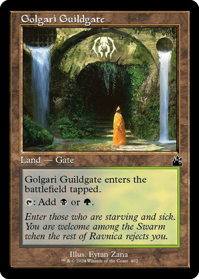 Golgari Guildgate (Retro Frame) (Ravnica Remastered) Light Play