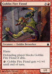 Goblin Fire Fiend (Ravnica) Light Play