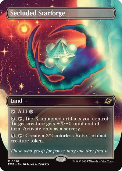 Secluded Starforge (Borderless) (Edge of Eternities) Light Play