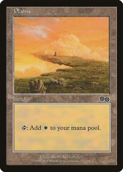 Plains (333) (Urza's Saga) Medium Play