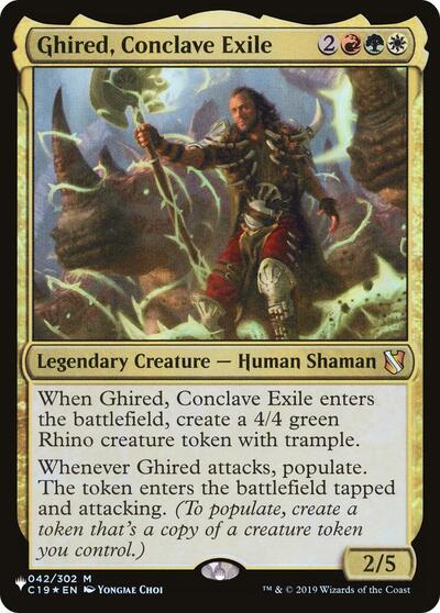 Ghired, Conclave Exile (The List) Light Play
