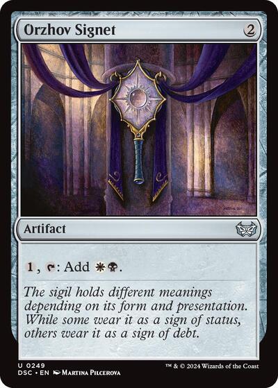 Orzhov Signet (Commander: Duskmourn: House of Horror) Light Play