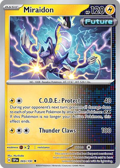 Miraidon (SV08: Surging Sparks) Light Play Reverse Holofoil