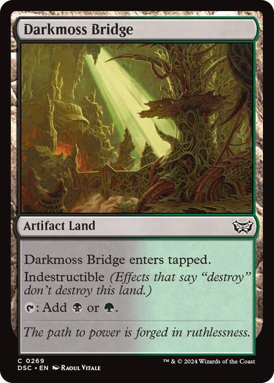 Darkmoss Bridge (Commander: Duskmourn: House of Horror) Light Play