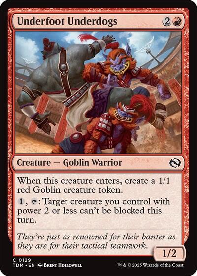 Underfoot Underdogs (Tarkir: Dragonstorm) Light Play