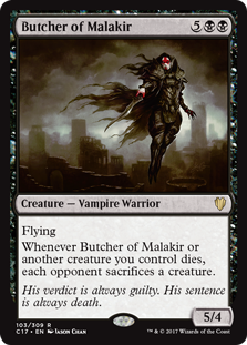 Butcher of Malakir (Commander 2017) Light Play