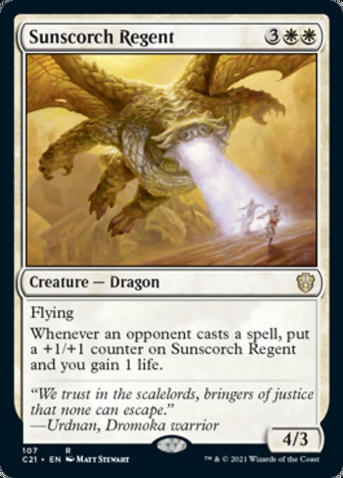 Sunscorch Regent (Commander 2021 Strixhaven) Light Play