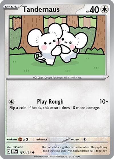Tandemaus (SV08: Surging Sparks) Light Play Reverse Holofoil