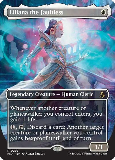 Liliana the Faultless (Borderless) (Reality Fracture) Near Mint Foil